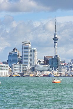 Auckland skyline, Auckland, North Island, New Zealand, Pacific 