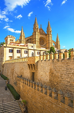 La Seu Cathedral, Palma de Mallorca, Mallorca (Majorca), Balearic Islands, Spain, Europe