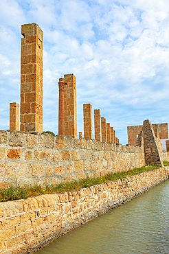 Remains of the Tuna fishery plant, Vendicari, Noto Valley, Sicily, Italy