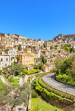 Historic town view, Ragusa Ibla, Ragusa province, Sicily, Italy