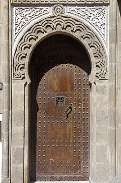 Door in the heart of the medina, Essaouira, historic city of Mogador, Morocco, North Africa, Africa