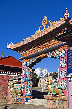 Tengboche Monastery, Tengboche, Solu Khumbu Everest Region, Sagarmatha National Park, Himalayas, Nepal, Asia