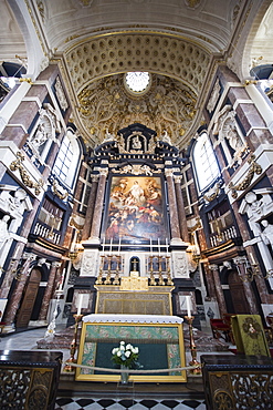 Canvas by Rubens in Onze Lieve Vrouwekathedraal, Antwerp, Flanders, Belgium, Europe