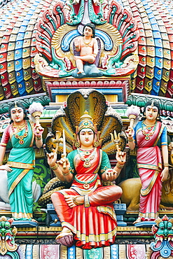 Sri Mariamman Hindu Temple, Singapore, Southeast Asia, Asia