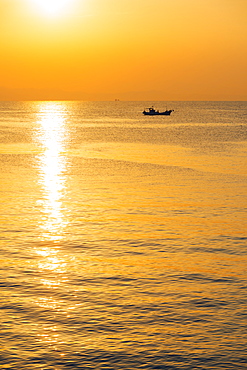 Sunrise in Kagoshima Bay, Kagoshima, Kyushu, Japan, Asia