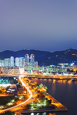 City skyline, Busan, South Korea, Asia