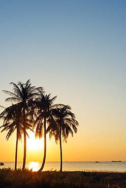 Sunset at Long Beach, Phu Quoc Island, Vietnam, Indochina, Southeast Asia, Asia