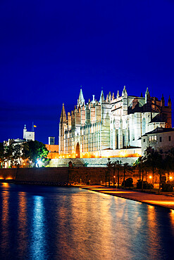 La Seu Cathedral, Palma de Mallorca, Majorca, Balearic Islands, Spain, Mediterranean, Europe