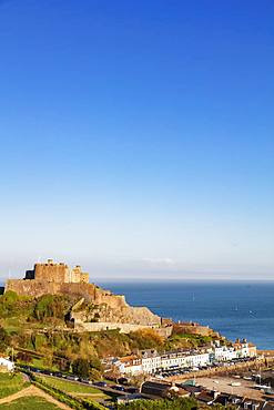 Mont Orgueil Castle (Gorey Castle), Gorey, Jersey, Channel Islands, United Kingdom, Europe