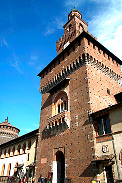 The Sforza Tower, Milan, Lombardy, Italy, Europe