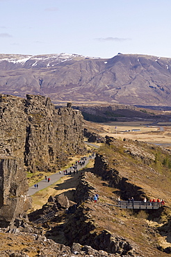 Mid-Atlantic Rift zone, Thingvellir National Park, UNESCO World Heritage Site, Iceland, Polar Regions