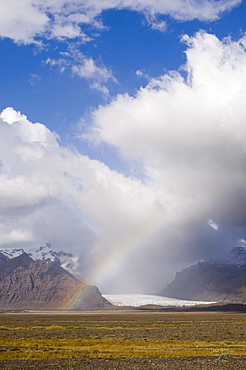 Vatnajokull glacier, Skaftafell National Park, South coast, Iceland, Polar Regions