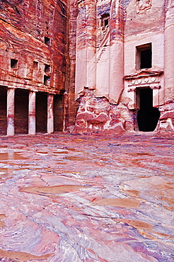 The Urn Tomb, Petra, UNESCO World Heritage Site, Jordan, Middle East