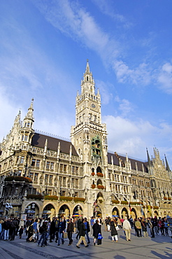 Neues Rathaus (New Town Hall), Marienplatz, Munich, Bavaria (Bayern), Germany, Europe