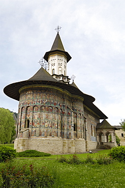 Painted monastery of Sucevita, Moldavia and Southern Bucovina area, Romania, Europe