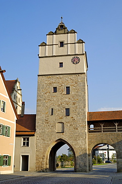 Nordlingertor (Nordlinger Gate), Dinkelsbuhl, Bavaria (Bayern), Germany, Europe