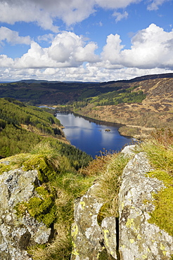 Glen Trool, seen from White Bennan, Dumfries and Galloway, Scotland, United Kingdom, Europe