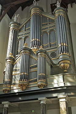 Organ, Oude Kirk (Old Church), Delft, Holland (The Netherlands), Europe