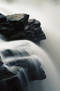 Close-up of Athabasca Falls, Jasper National Park, UNESCO World Heritage Site, Alberta, Canada, North America