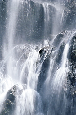 Bridal Veil Falls, near Valdez, Alaska, United States of America, North America