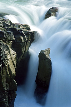 Sunwapta Falls, Jasper National Park, Alberta, Canada, North America