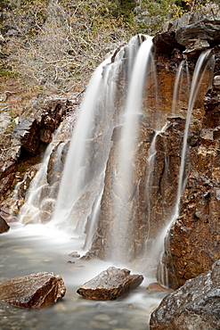 Tangle Falls, Jasper National Park, UNESCO World Heritage Site, Rocky Mountains, Alberta, Canada, North America