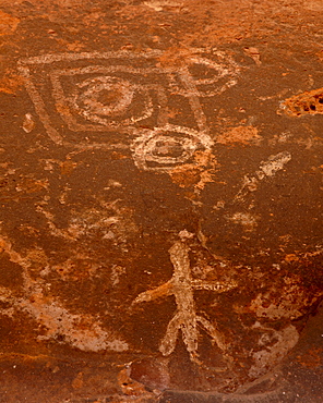 Pictographs, Honanki Heritage Site, Coconino National Forest, Arizona, United States of America, North America