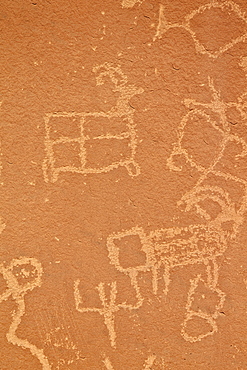 Petroglyphs, Vermilion Cliffs National Monument, Arizona, United States of America, North America