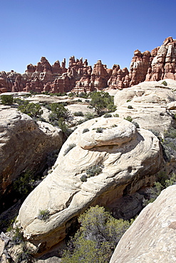 Rock formations, Needles District, Canyonlands National Park, Utah, United States of America, North America