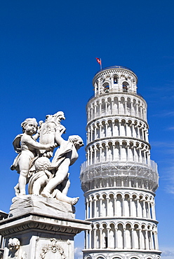 The Leaning Tower of Pisa, Piazza dei Miracoli, UNESCO World Heritage Site, Pisa, Tuscany, Italy, Europe