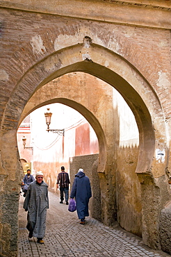 Street in the Souk, Medina, UNESCO World Heritage Site, Marrakech (Marrakesh), Morocco, North Africa, Africa