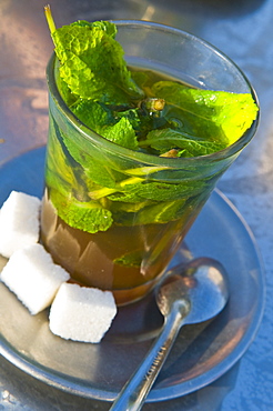 Mint tea, Marrakech, Morocco, North Africa, Africa