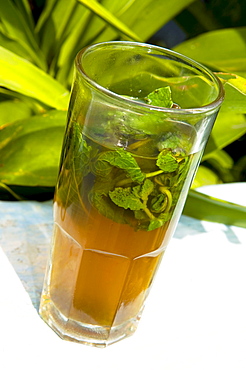 Mint tea, Tangier, Morocco, North Africa, Africa