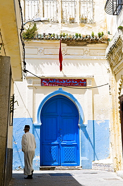 Street in the Kasbah, Tangier, Morocco, North Africa, Africa