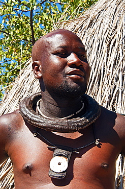 Himba man, Kaokoveld, Namibia, Africa