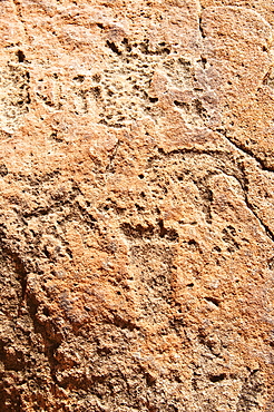 Rock engravings close to Twyfelfontein Lodge, Twyfelfontein, Damaraland, Kunene Region, Namibia, Africa