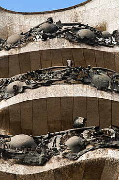 Mila House (La Pedrera) by Antoni Gaudi, UNESCO World Heritage Site, Barcelona, Catalunya (Catalonia) (Cataluna), Spain, Europe