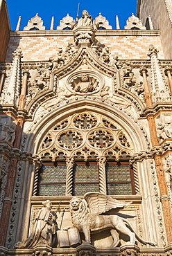 Exterior of Palazzo Ducale (Doges Palace), Piazza San Marco (St. Mark's Square), Venice, UNESCO World Heritage Site, Veneto, Italy, Europe