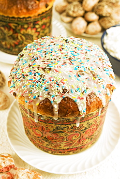 Kulitch (Kulitsch), Russian Easter cake, Russia, Europe