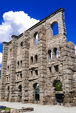 Roman Theater (Teatro Romano), Aosta, Aosta Valley, Italian Alps, Italy, Europe