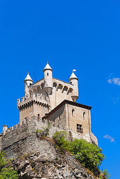 Saint-Pierre Castle, Saint Pierre, Aosta Valley, Italian Alps, Italy, Europe