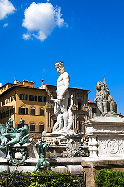 Fountain of Neptune (Biancone), Florence (Firenze), UNESCO World Heritage Site, Tuscany, Italy, Europe