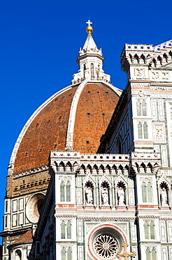 Exterior of the cathedral of Santa Maria del Fiore, Piazza del Duomo, Florence (Firenze), UNESCO World Heritage Site, Tuscany, Italy, Europe