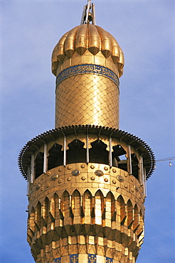 Minaret, Kadoumia mosque, Baghdad, Iraq, Middle East