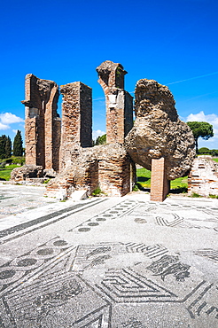 Terme di Porta Marina, Ostia Antica archaeological site, Ostia, Rome province, Lazio, Italy, Europe