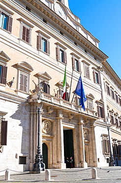 Monte Citorio Palace (Palazzo Montecitorio) seat of the Italian Chamber of Deputies, Rome, Lazio, Italy, Europe