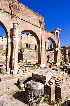 Basilica Julia, Roman Forum, UNESCO World Heritage Site, Rome, Lazio, Italy, Europe