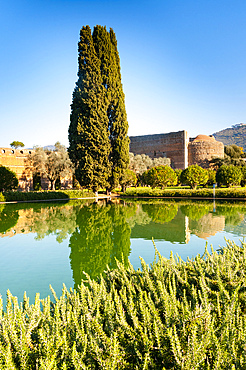 Pecile, Hadrian's Villa, UNESCO World Heritage Site, Tivoli, Province of Rome, Latium (Lazio), Italy, Europe