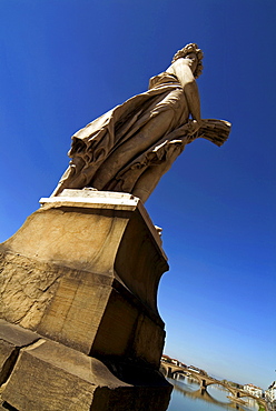 Spring's statue, St. Trinita bridge, Florence, Tuscany, Italy, Europe