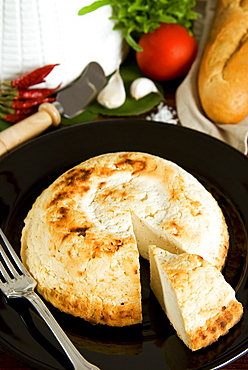 Ricotta al forno (ricotta cheese cooked in the oven), Italy, Europe